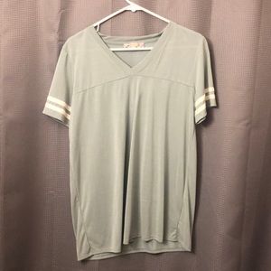 Casual striped sleeve tee